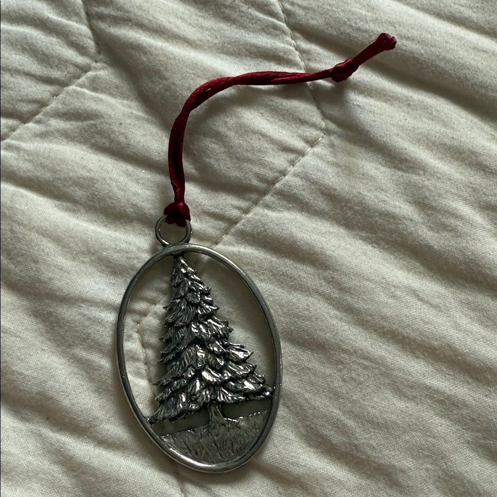 Vintage Seagull Pewter Christmas Tree Ornament by Etain Zinn 1992